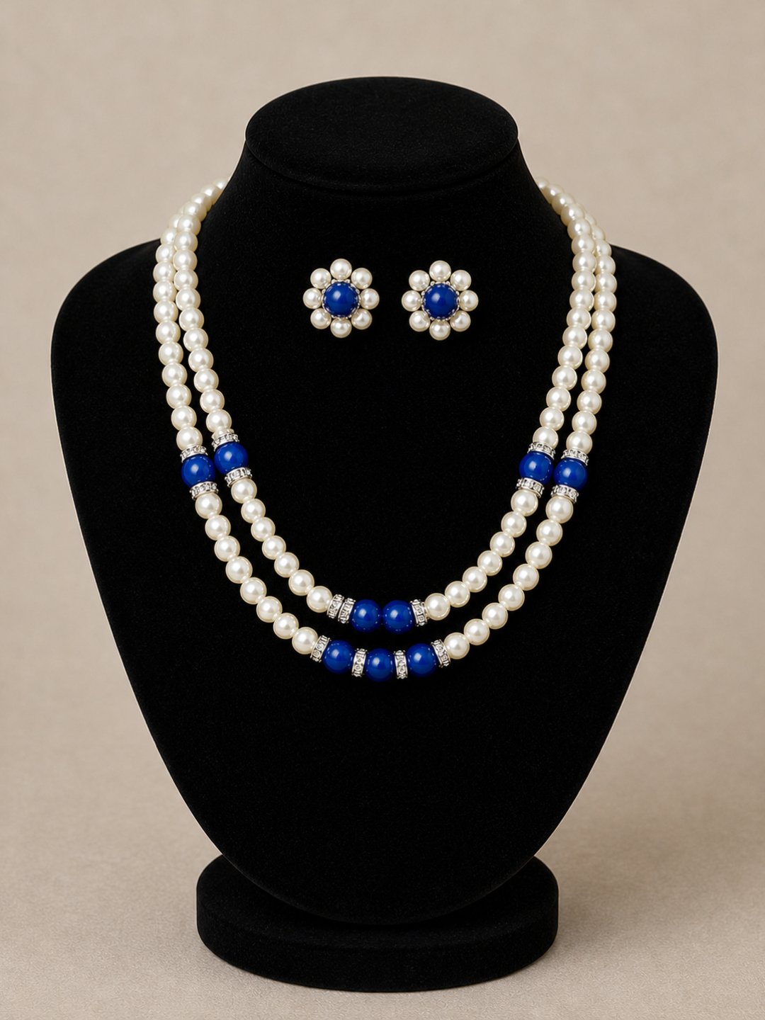 White Pearl Elegant Choker Set for Women