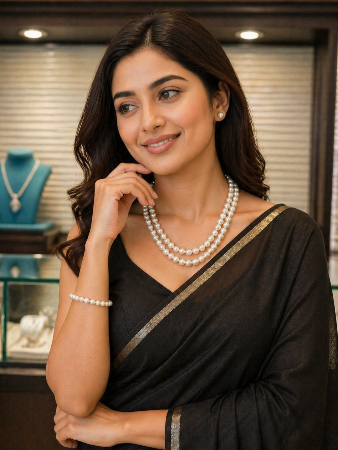 Royal Pearl Necklace Set